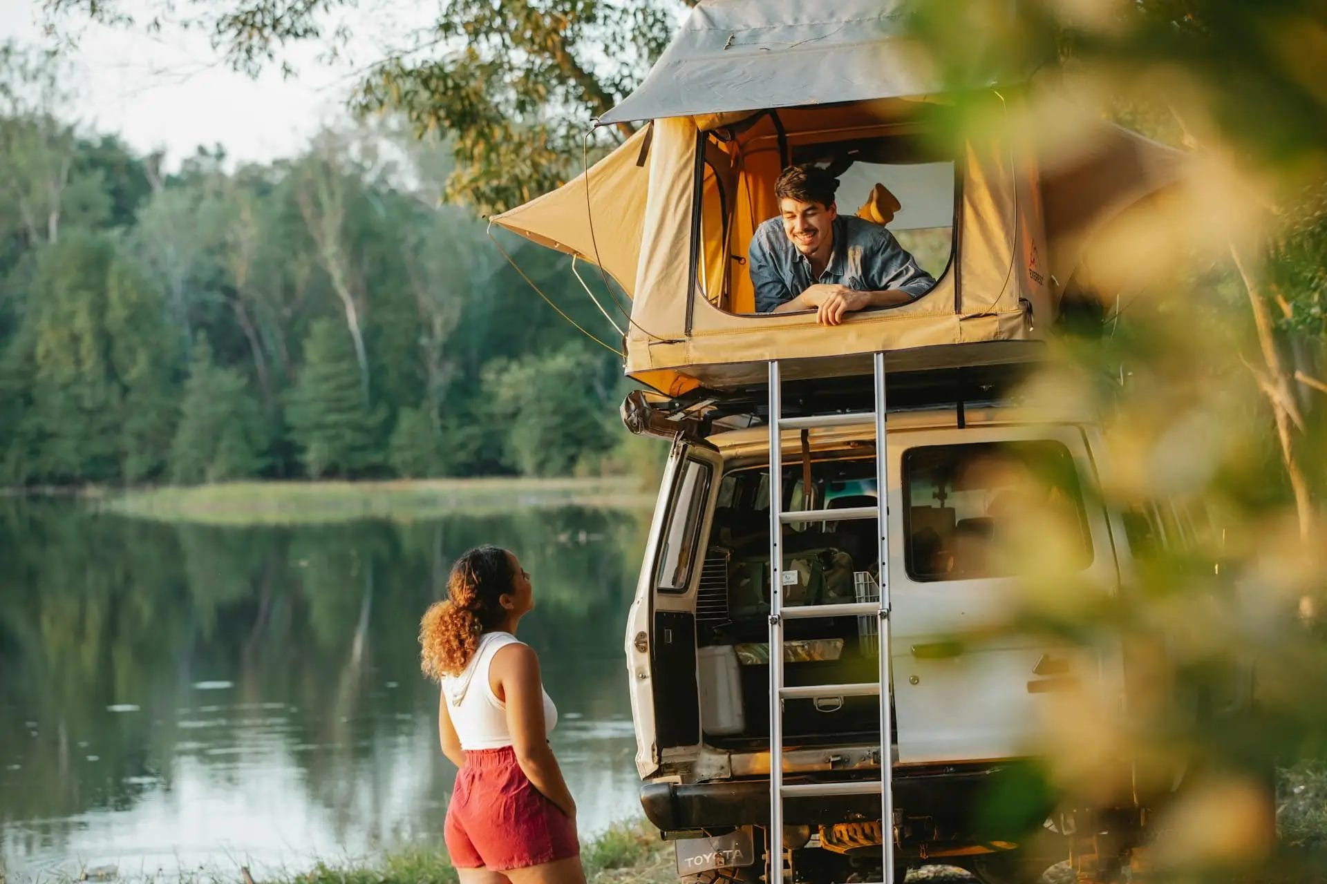 Convenient Storage Bedding Stays Inside Tent